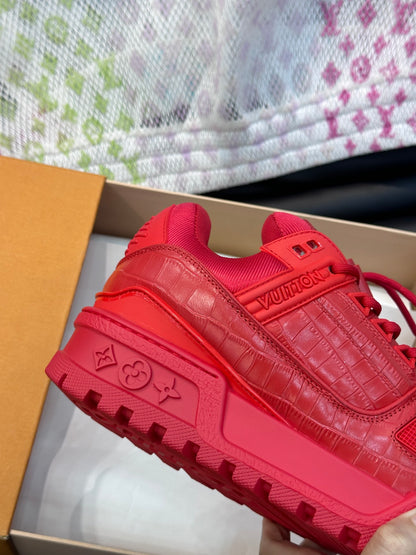 Louis Vuitton LV Trainers Maxi Roșu - prezentare produs