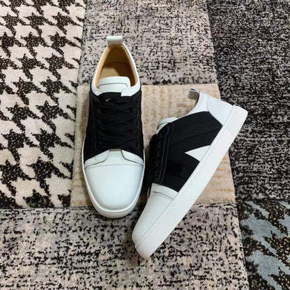 Christian Louboutin Negru Alb Low - prezentare produs
