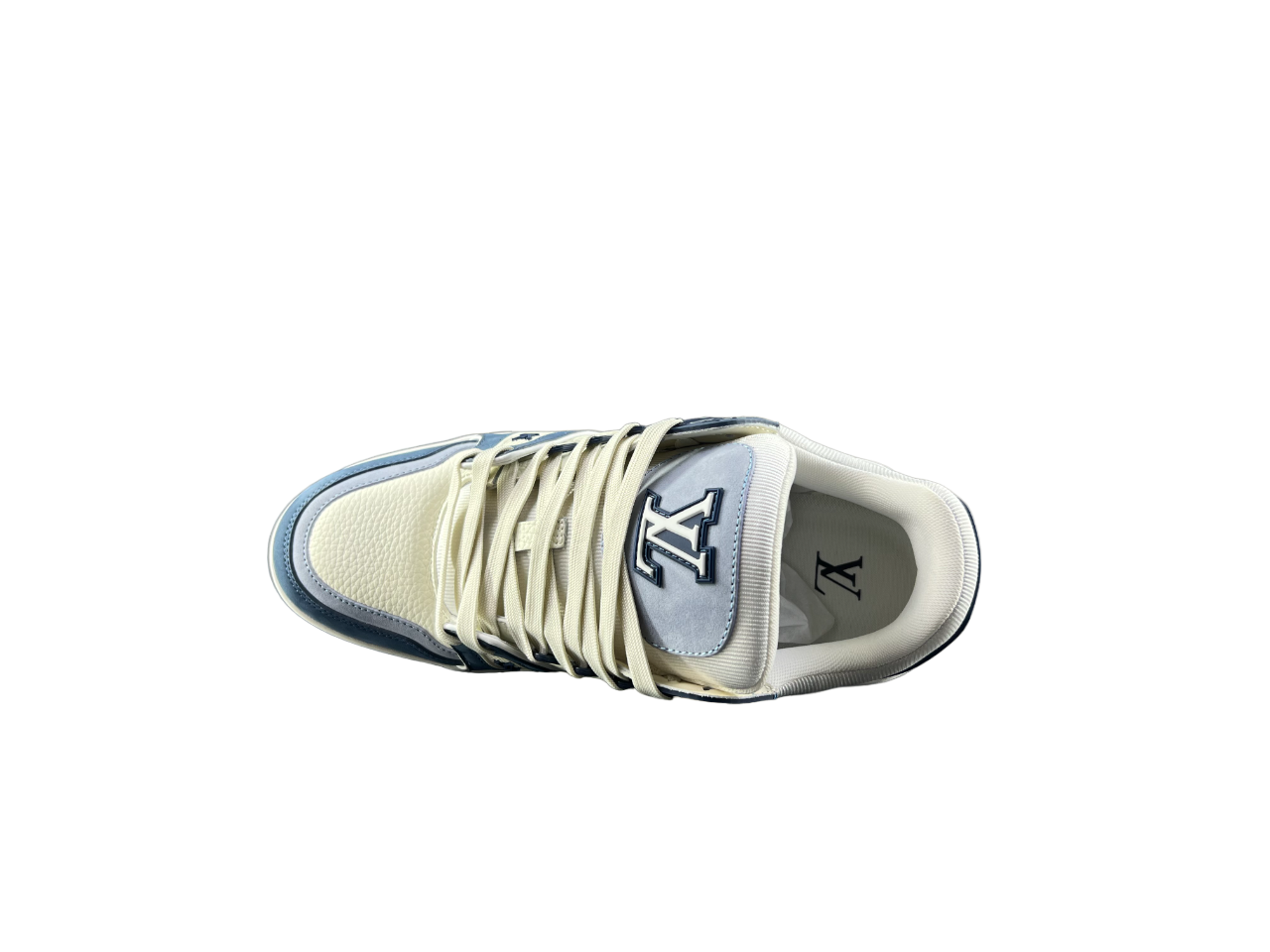 Louis Vuitton LV Trainers Albastru Alb - prezentare produs