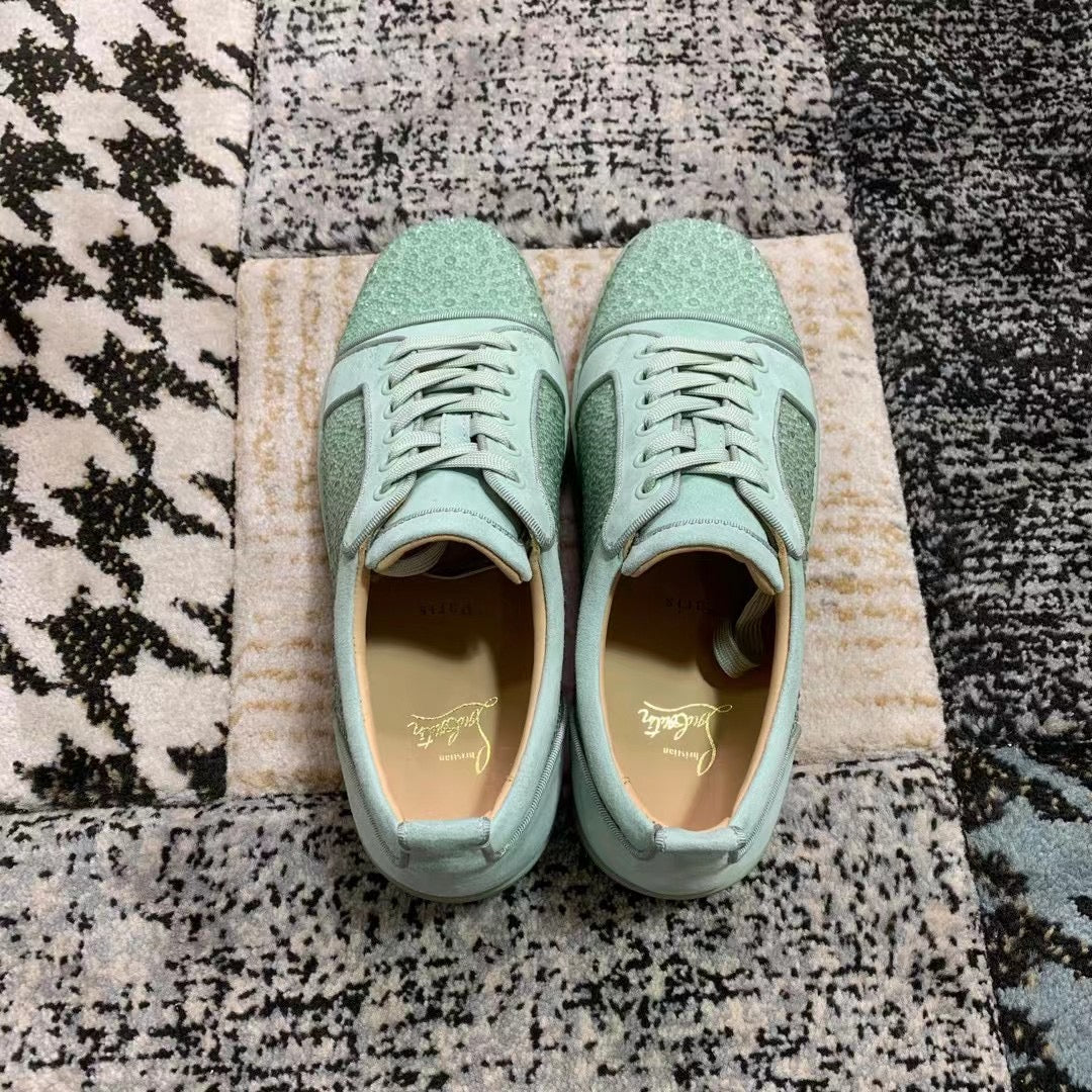 Christian Louboutin Sea Verde Diamonds Low - prezentare produs