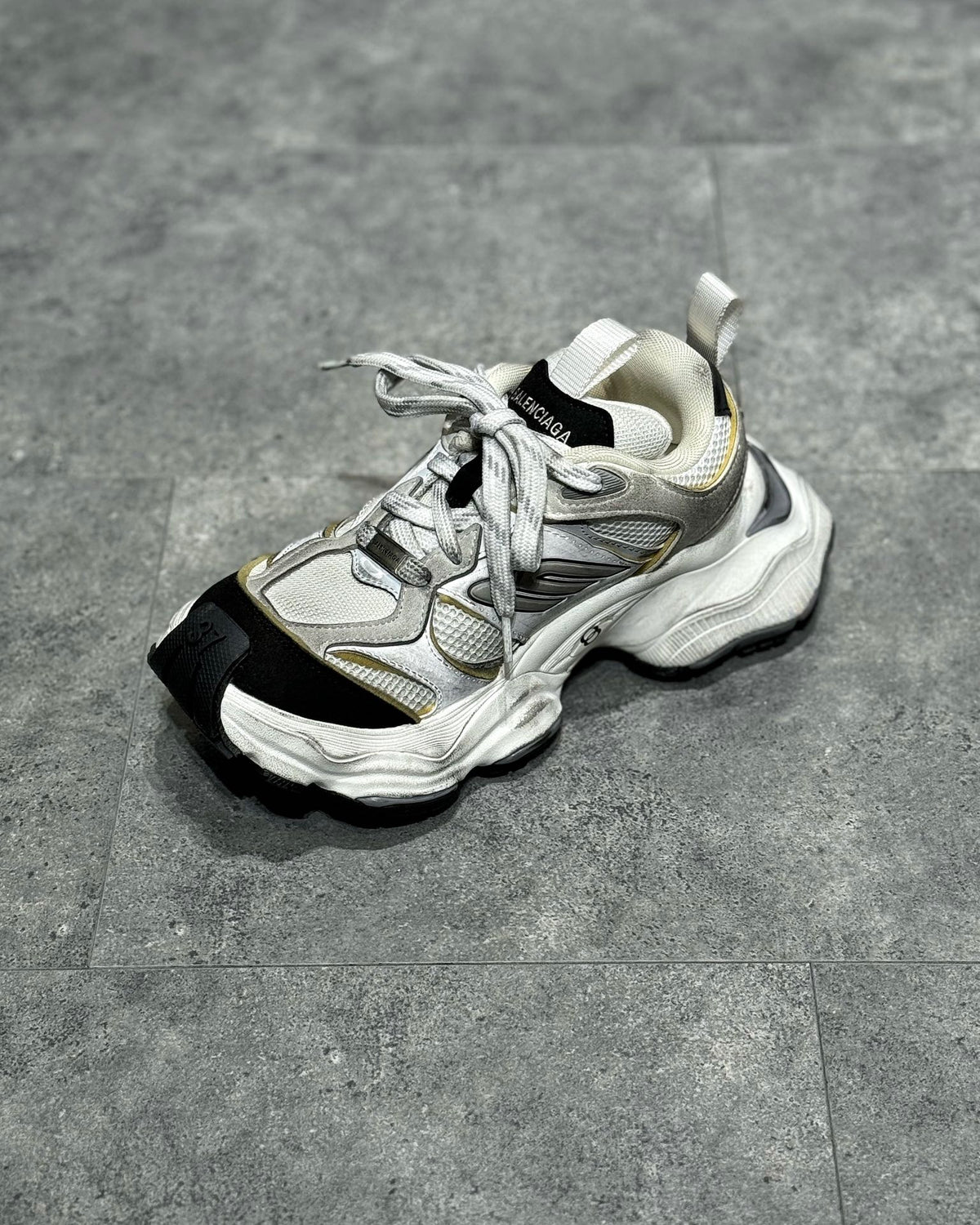 Balenciaga Cargo Alb Negru Pantofi sport - prezentare produs