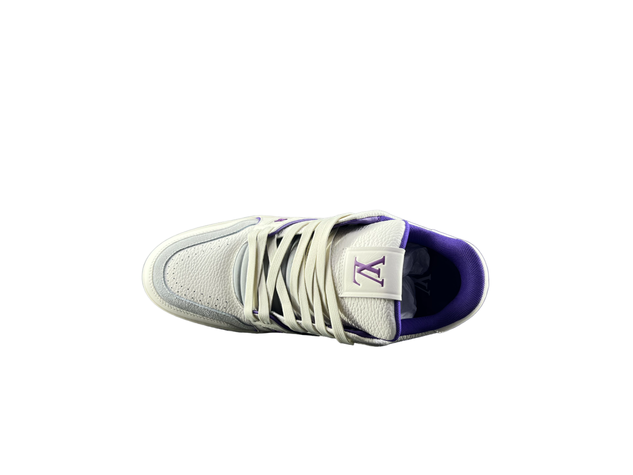 Louis Vuitton LV Trainers Alb Violet - prezentare produs