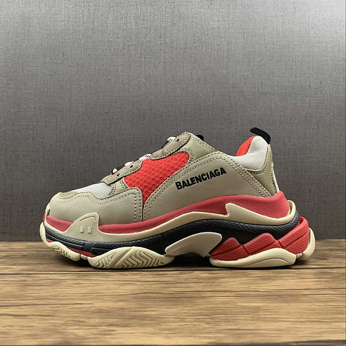 Balenciaga Triple S Roșu Bej - prezentare produs