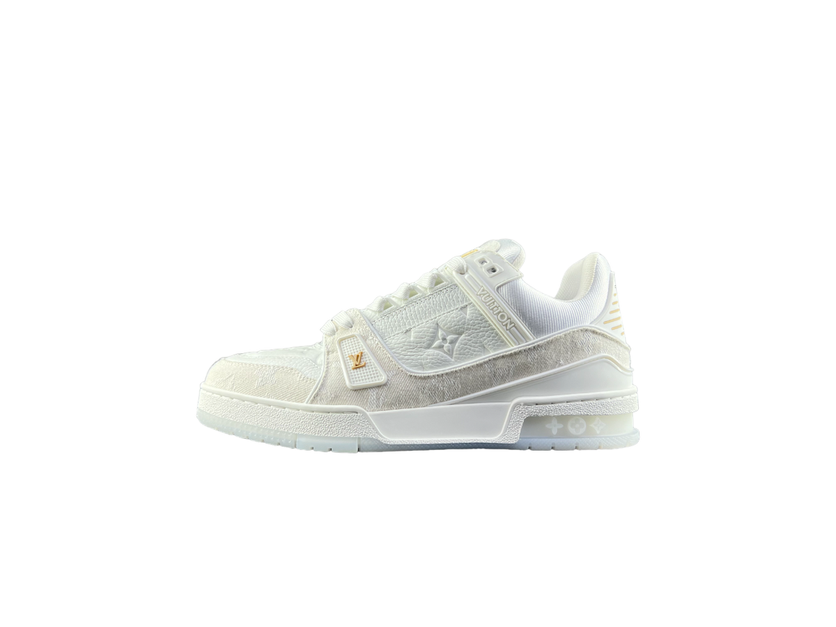 Louis Vuitton LV Trainers Full Alb Pattern - prezentare produs
