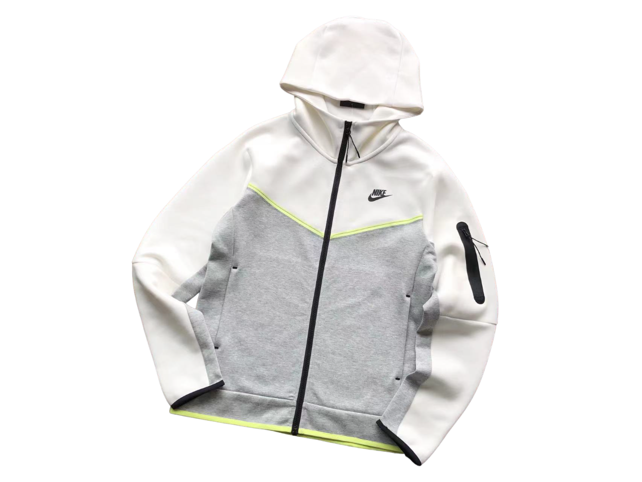 Nike Tech Fleece Alb Gri Fleece - prezentare produs