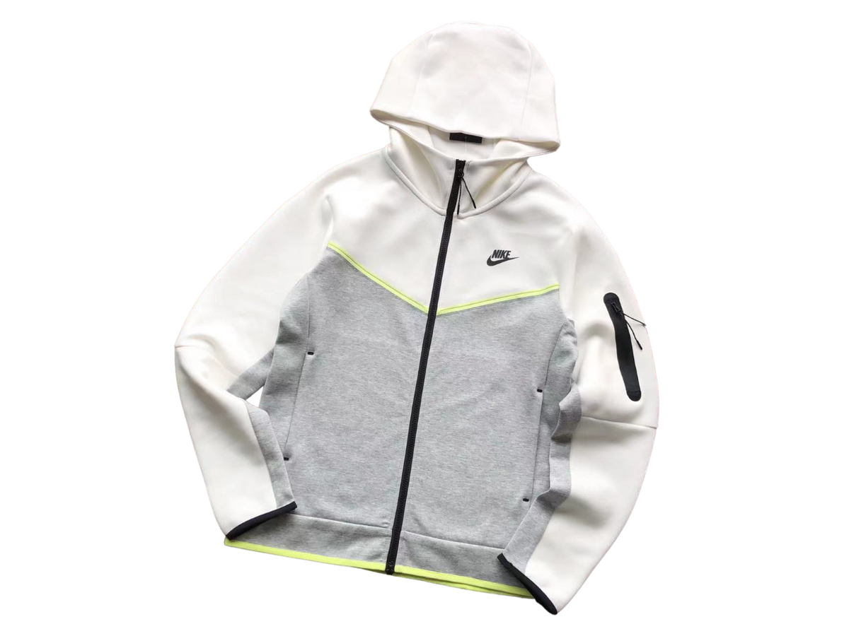 Nike Tech Fleece Alb Gri Fleece - prezentare produs