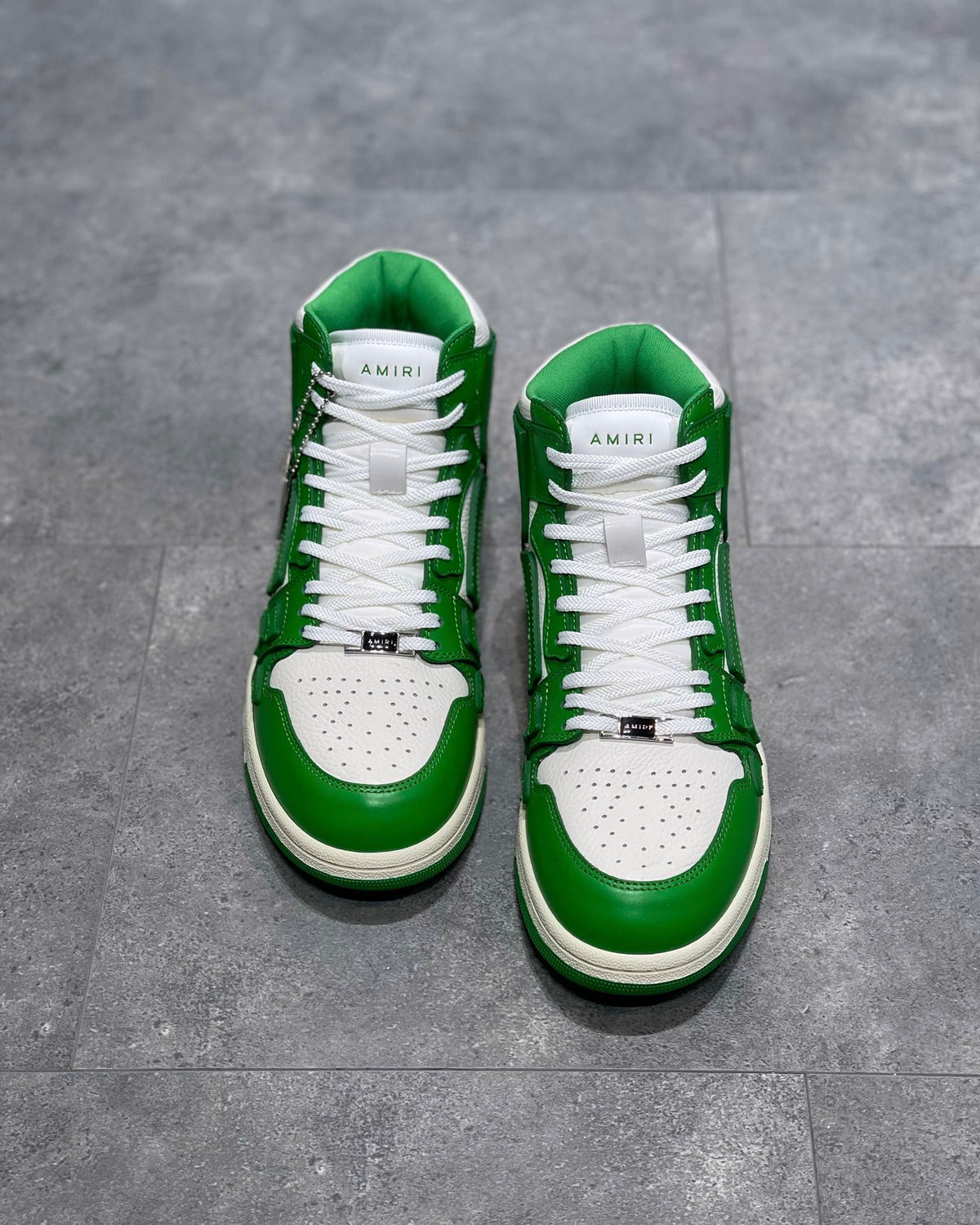 Amiri Skeleton High Top Alb Verde Clothing - prezentare produs