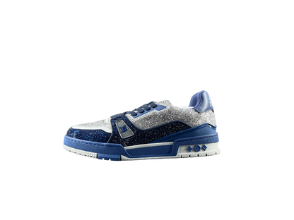 Louis Vuitton LV Trainers Albastru Gri Diamonds Luxury Ediție - prezentare produs