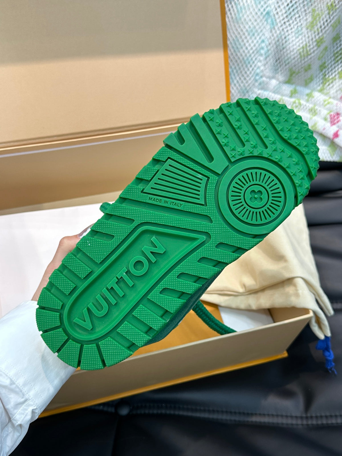 Louis Vuitton LV Pantofi sport Maxi Verde - prezentare produs