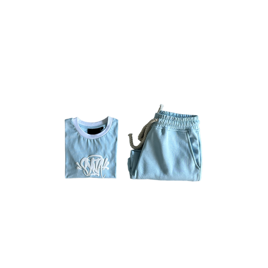 Syna Damă Tricou Șorturi Baby Albastru - prezentare produs