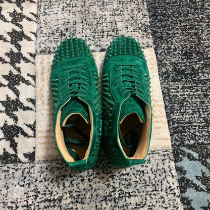 Christian Louboutin Verde Velvet High - prezentare produs