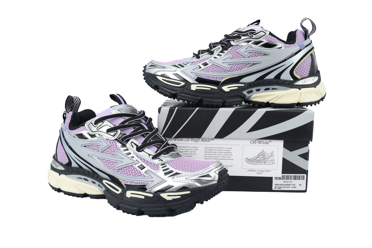 Off-White Off-White Be Right Back Gri Violet Pantofi sport - prezentare produs