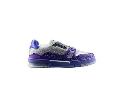 Louis Vuitton LV Pantofi sport Violet Gri Diamonds Luxury Ediție - prezentare produs