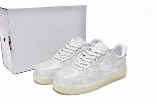 Clot X Nike Air Force Premium Alb Silk - prezentare produs