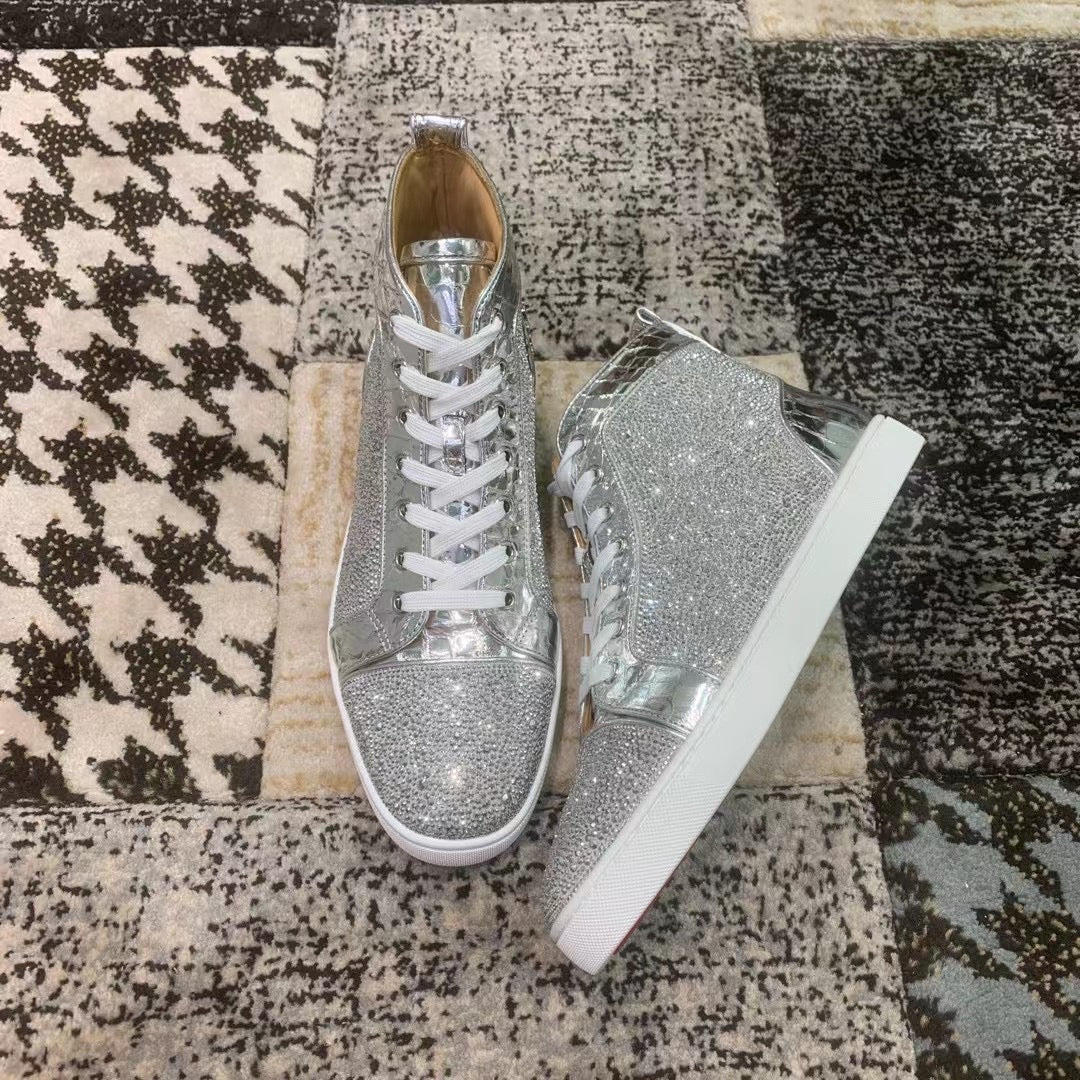 Christian Louboutin Argintiu High - prezentare produs