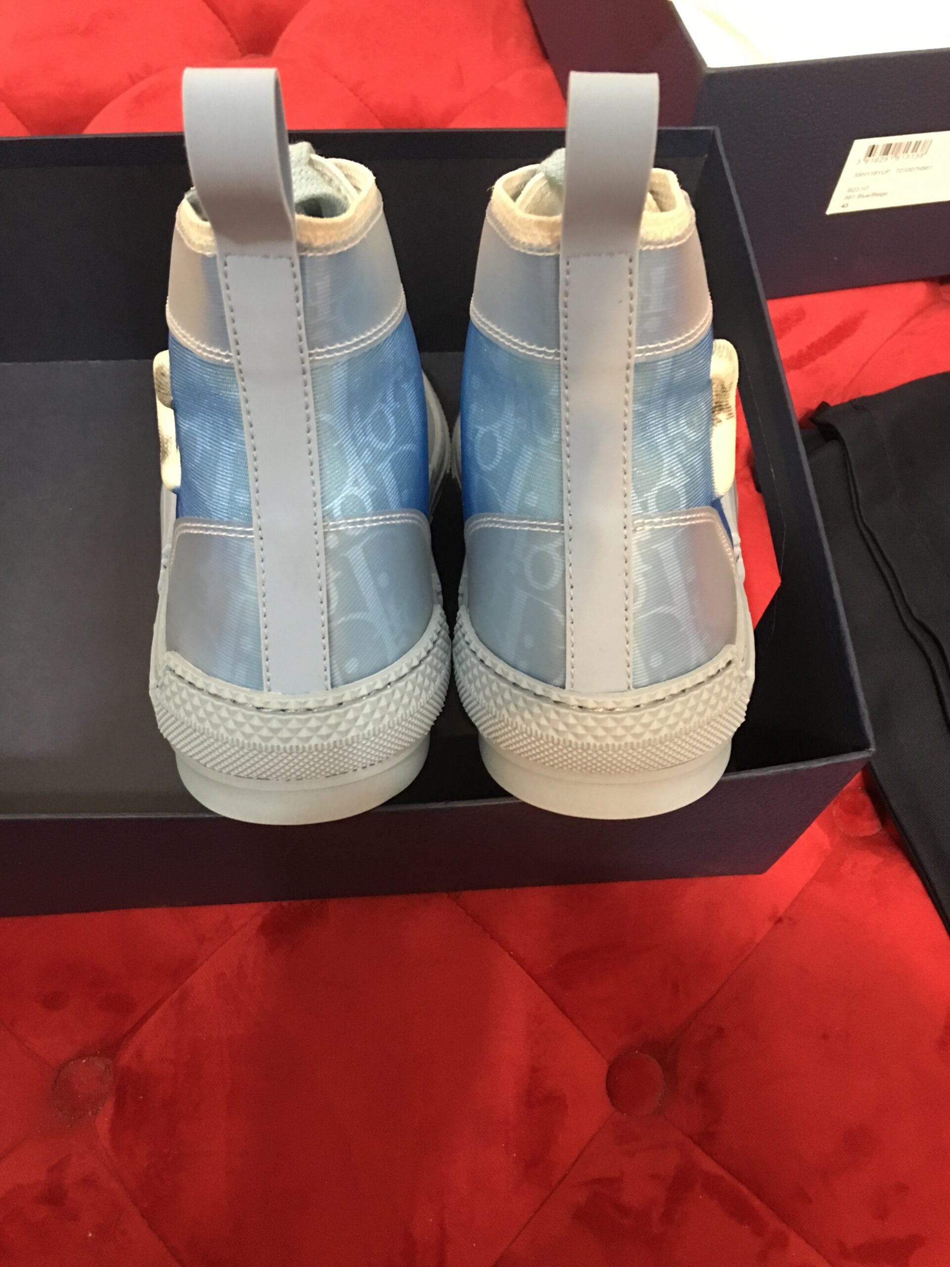 Dior B23 Hi Top Baby Albastru Clothing - prezentare produs