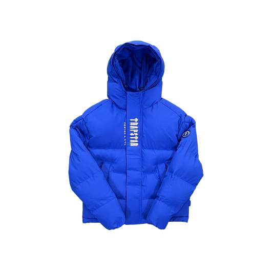 Trapstar Hooded Puffer Dazzling Albastru - prezentare produs