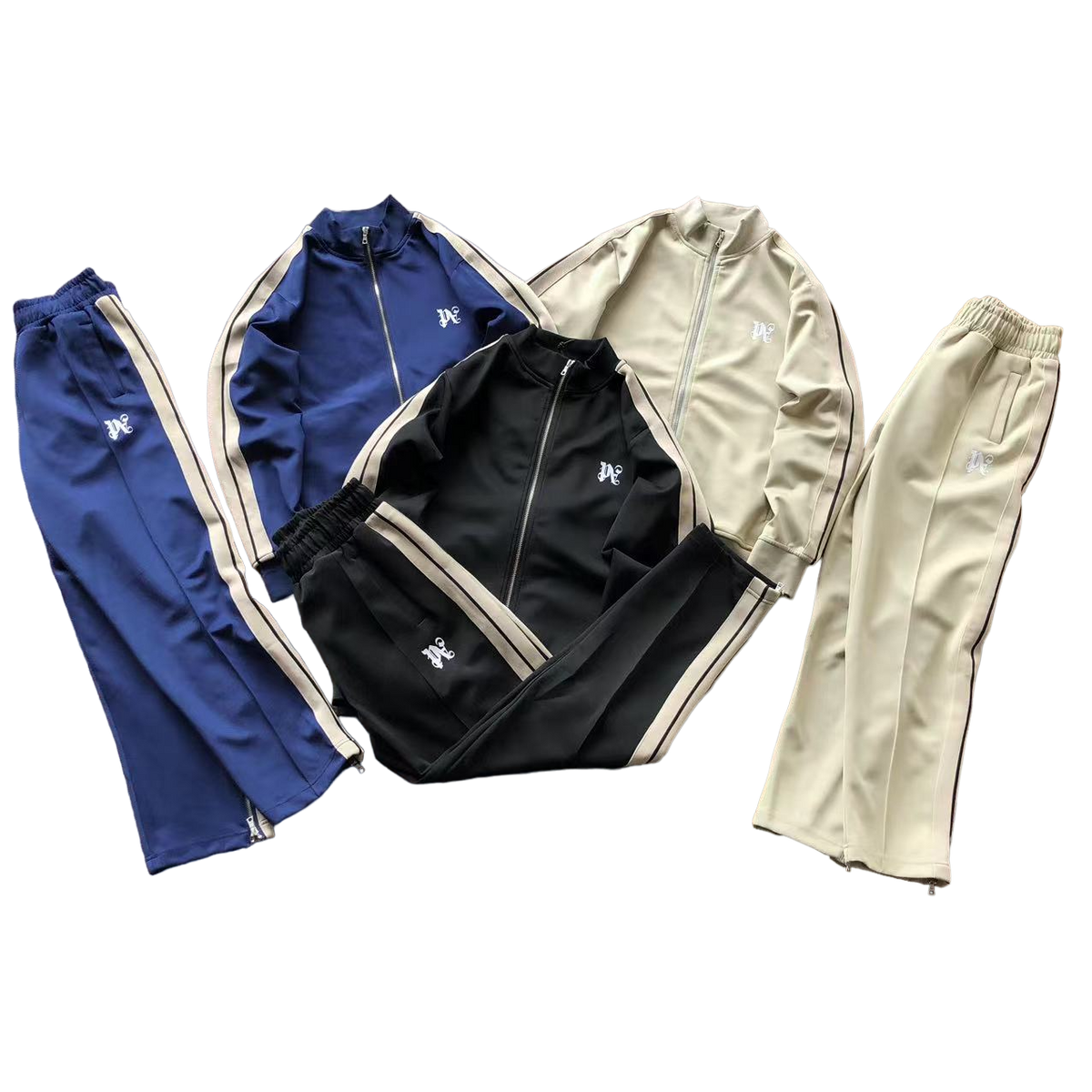 Palm Angels Trening Albastru Negru Crem - prezentare produs