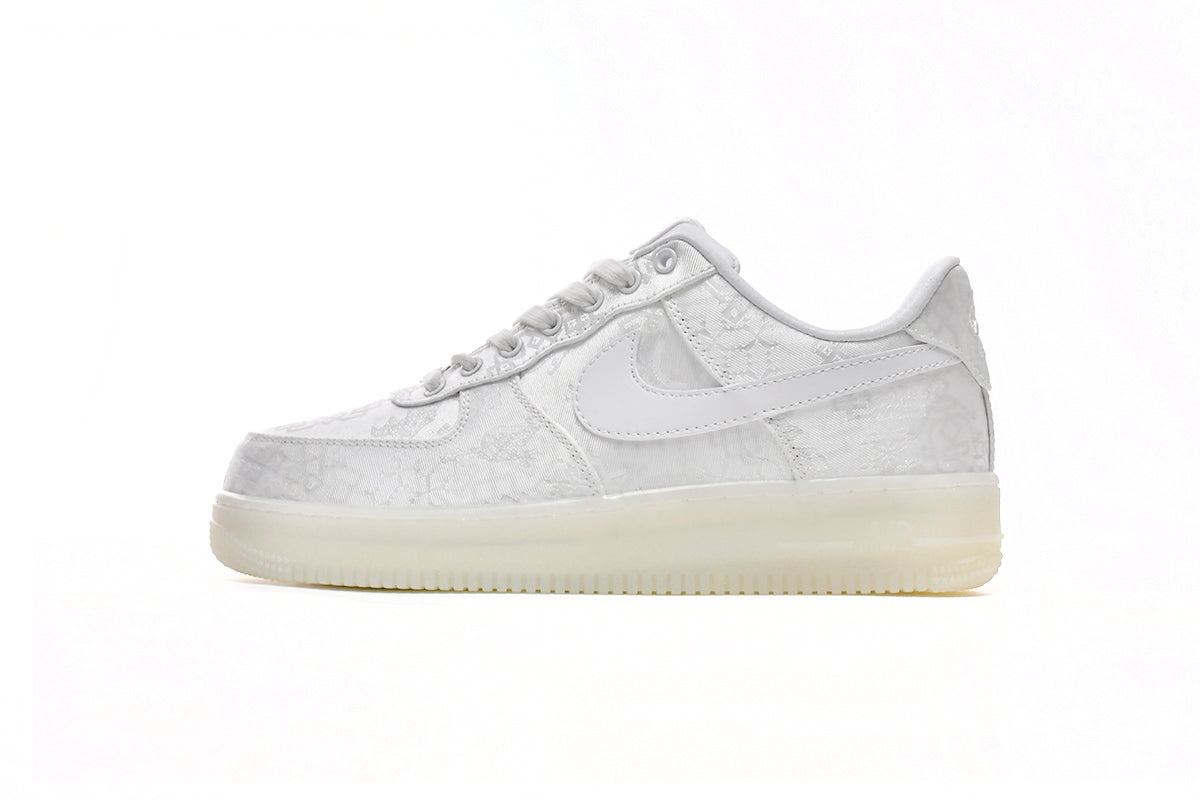 Clot X Nike Air Force Premium Alb Silk Pantofi sport - prezentare produs