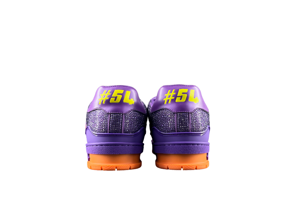 Louis Vuitton LV Trainers Portocaliu Violet Diamonds Luxury Ediție - prezentare produs