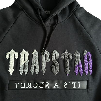 Trapstar Hooded Trening Negru Violet - prezentare produs