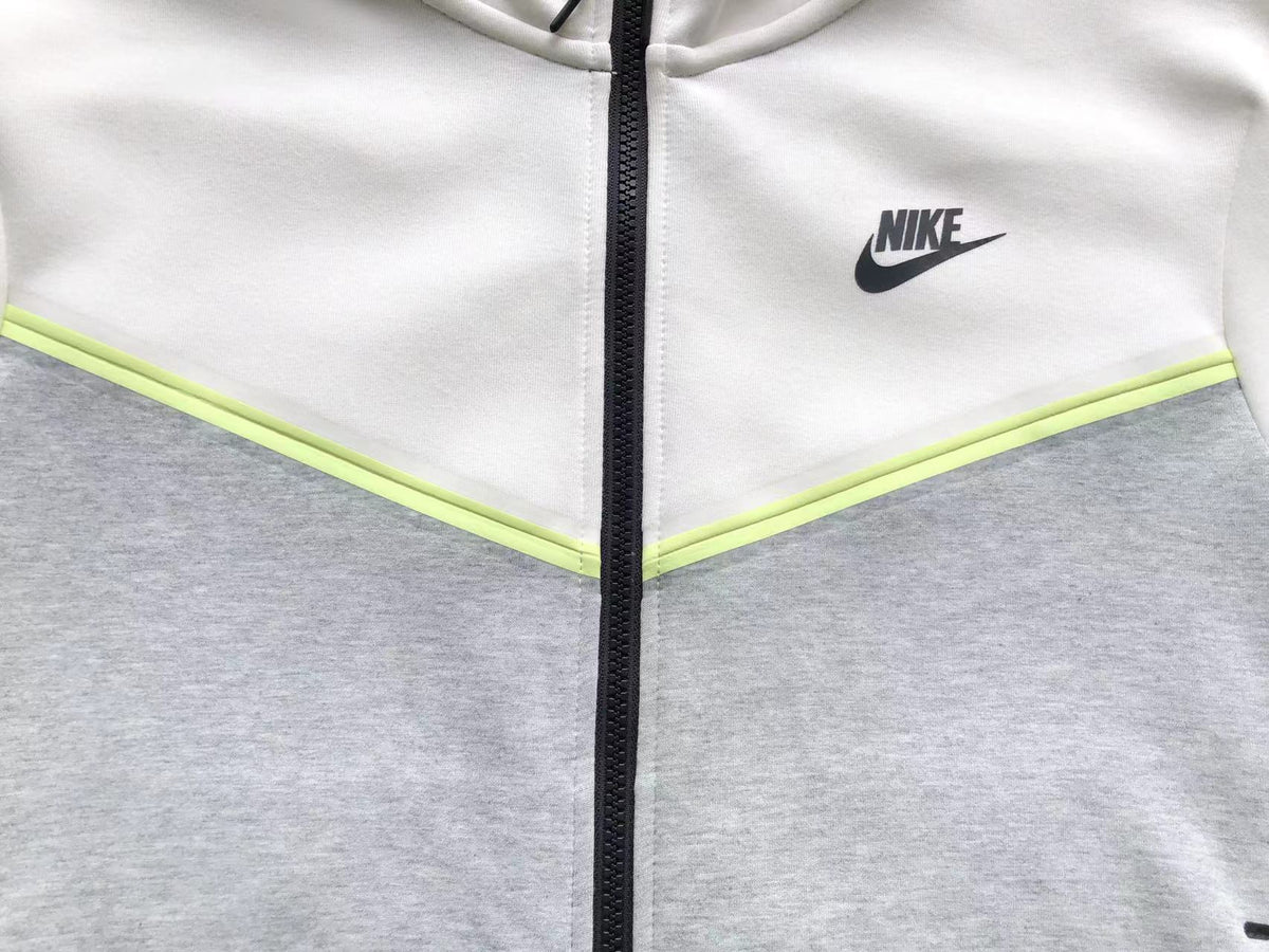 Nike Tech Fleece Alb Gri Fleece - prezentare produs