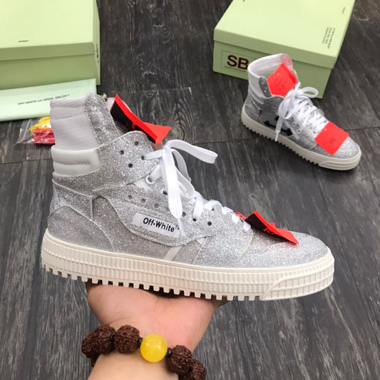 Off-White Court 3 0 Glitter Alb - prezentare produs