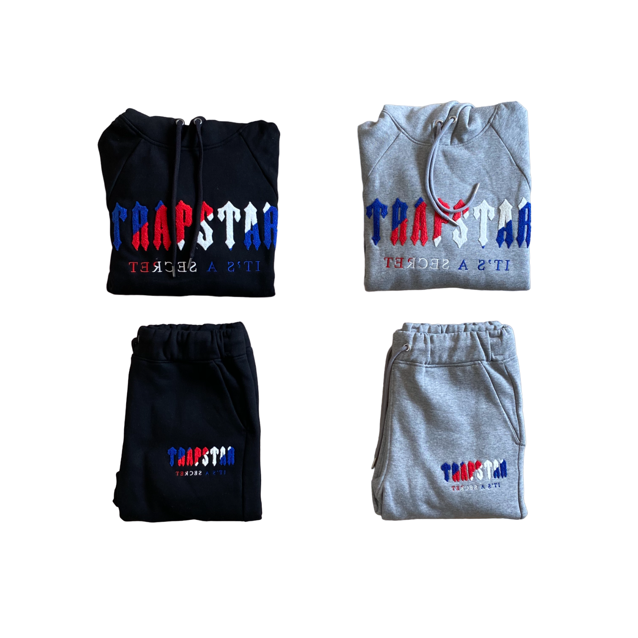 Trapstar Trening Albastru Roșu Alb Logo - prezentare produs