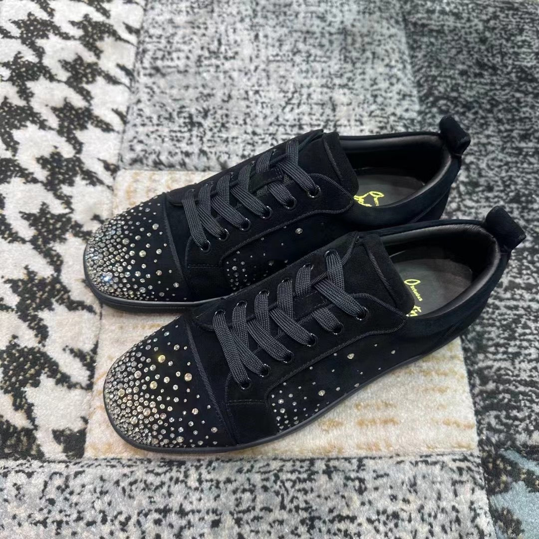Christian Louboutin Negru Argintiu Diamonds - prezentare produs