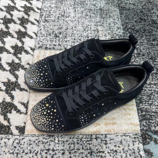 Christian Louboutin Negru Argintiu Diamonds - prezentare produs