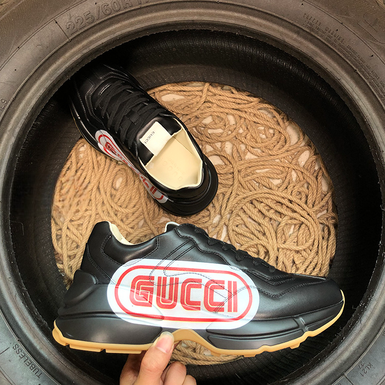 Gucci Rython Negru Logo - prezentare produs