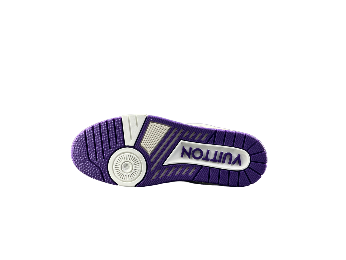 Louis Vuitton LV Trainers Alb Violet - prezentare produs