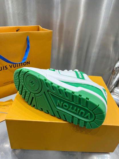 Louis Vuitton LV Trainers Maxi Verde Alb - prezentare produs
