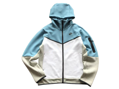 Nike Tech Fleece Albastru Alb Fleece - prezentare produs