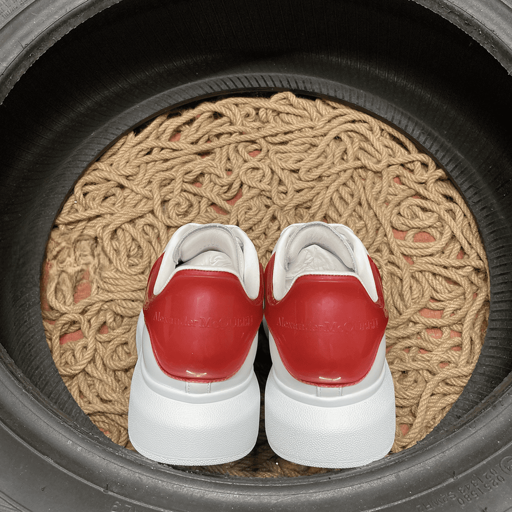 Alexander McQueen Roșu Rubber Pantofi sport - prezentare produs