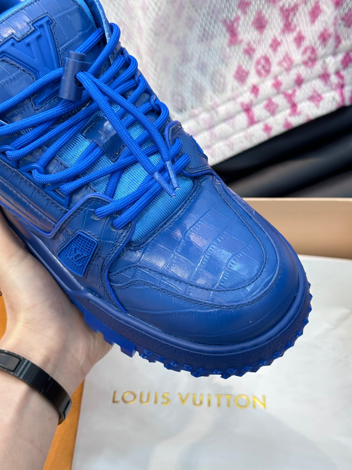 Louis Vuitton LV Trainers Maxi Albastru - prezentare produs