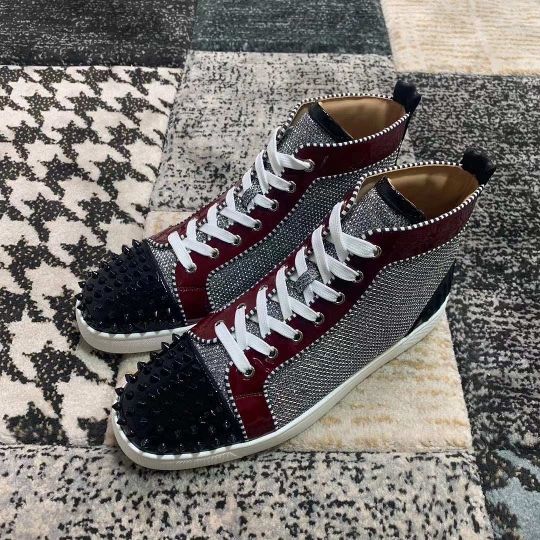 Christian Louboutin High Bordo Negru - prezentare produs