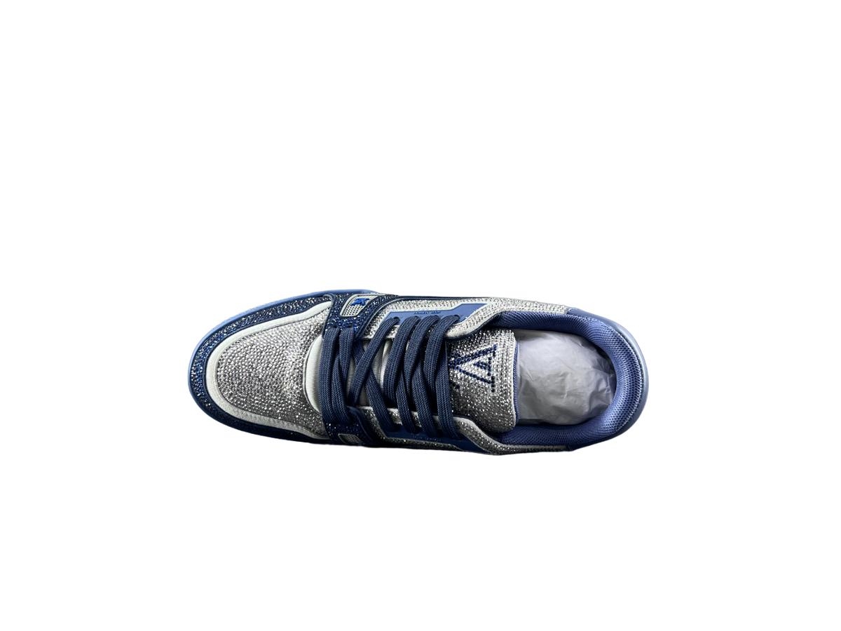 Louis Vuitton LV Trainers Albastru Gri Diamonds Luxury Ediție - prezentare produs
