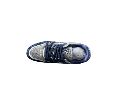 Louis Vuitton LV Trainers Albastru Gri Diamonds Luxury Ediție - prezentare produs
