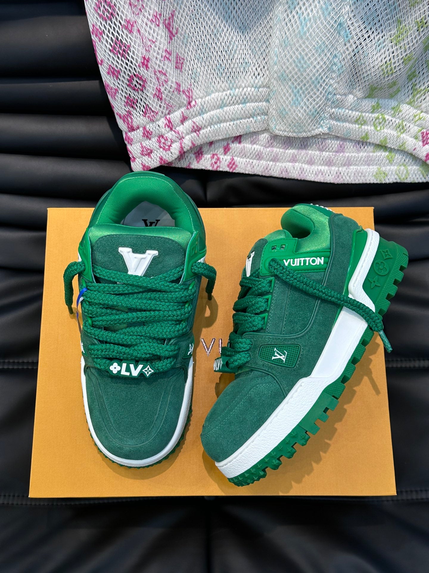 Louis Vuitton LV Trainers Maxi Verde - prezentare produs