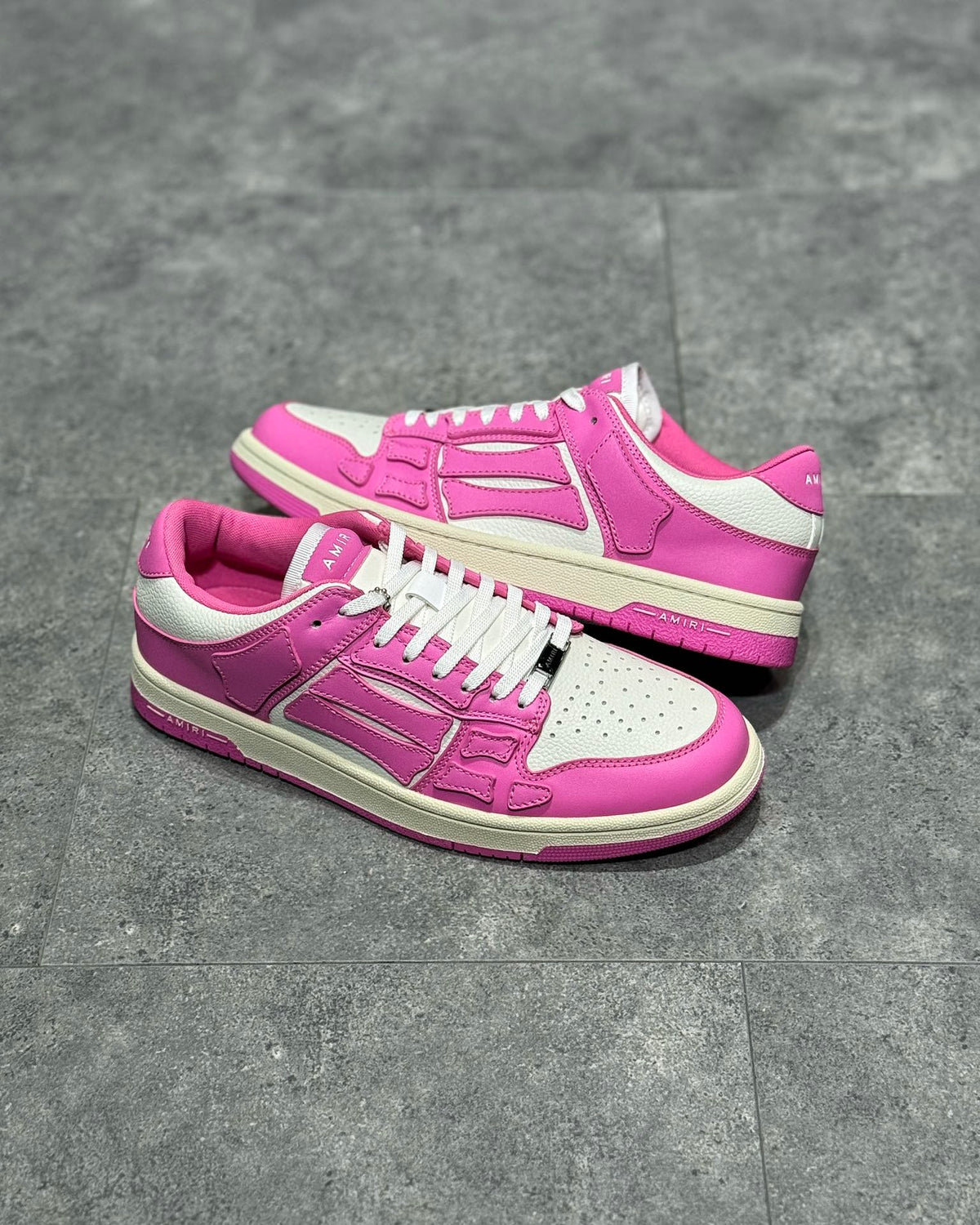 Amiri Skeleton Roz Alb Pantofi sport - prezentare produs
