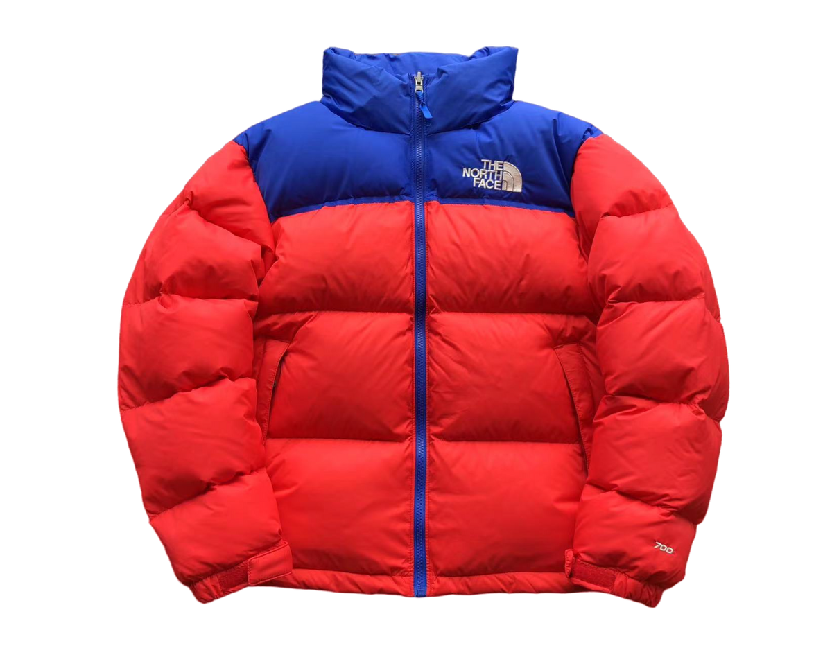 The North Face Nuptse Roșu Albastru Mega Discount Geacă - prezentare produs