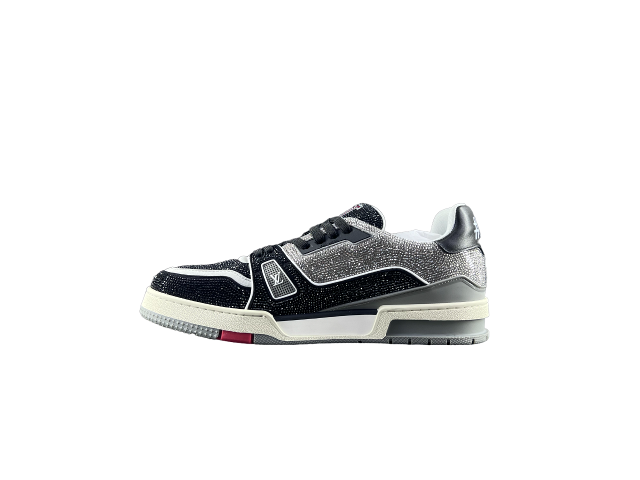 Louis Vuitton LV Trainers Negru Alb Diamonds Luxury Ediție - prezentare produs