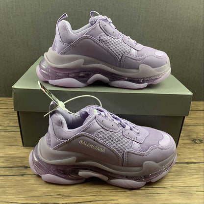 Balenciaga Triple S Light Violet Transparent Sole Pantofi sport - prezentare produs