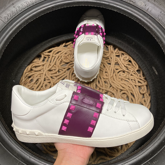 Valentino Rockstud Violet Alb - prezentare produs