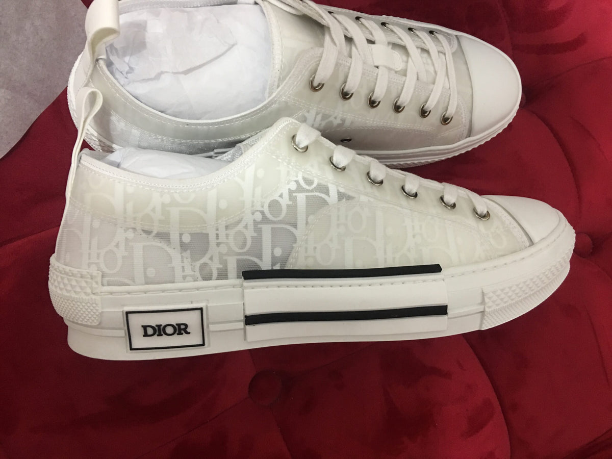 Dior B23 Low Full Alb - prezentare produs