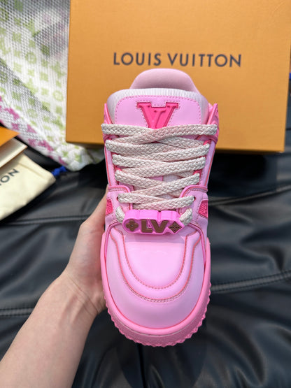 Louis Vuitton LV Pantofi sport Maxi Washed Roz - prezentare produs