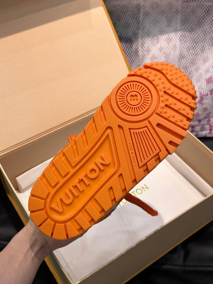 Louis Vuitton LV Pantofi sport Maxi Portocaliu Pânză - prezentare produs