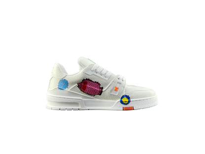 Louis Vuitton LV Pantofi sport X Kusama Alb - prezentare produs