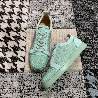 Christian Louboutin Sea Verde Diamonds Low - prezentare produs